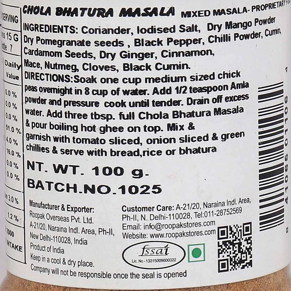 Chola Bhatura Masala