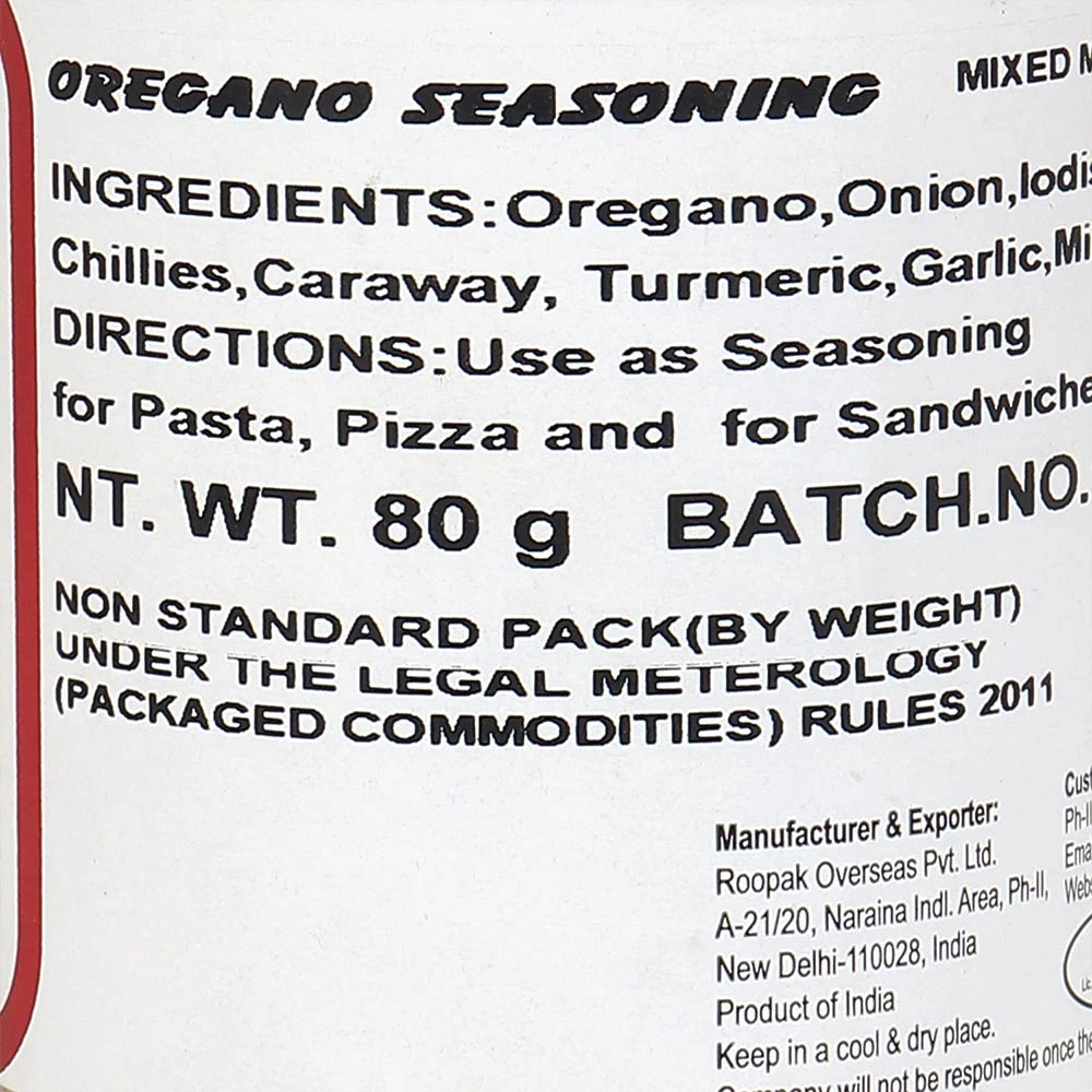 Oregano Seasoning