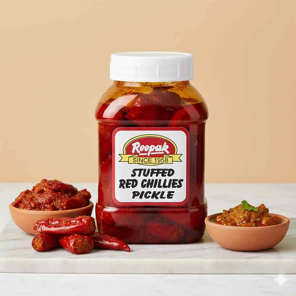 Stuffed Red Chillies Pickle