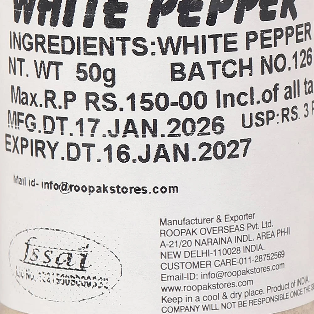 White Pepper powder